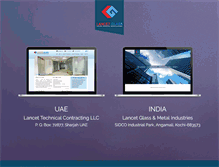 Tablet Screenshot of lancetglass.com
